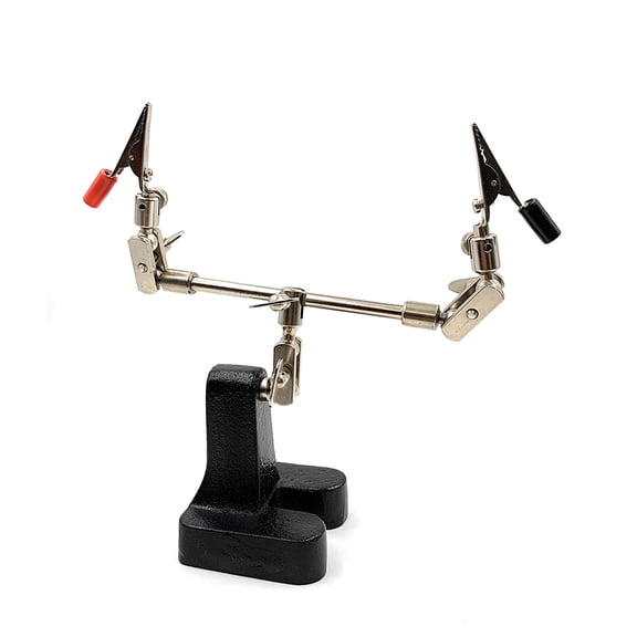 FineArt Helping Double Third Hand with Alligator Clamps Hands-Free Holder & Platform for Soldering, Welding, Jewellery Making & Repair, Watchmaking, Model Making
