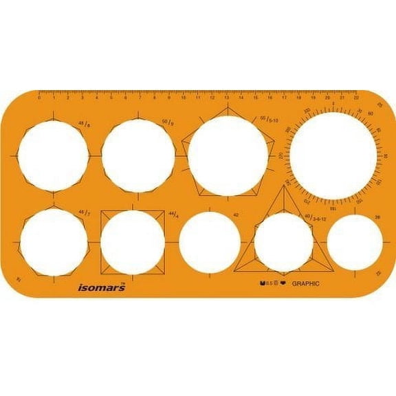 FineArt Metric Circle Circles Shapes Figure Symbols Drawing Drafting Template Stencil