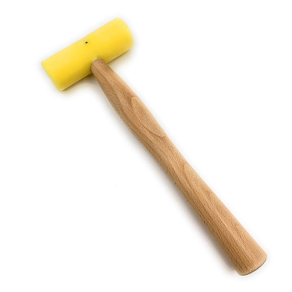 FineArt Plastic Head Mallet Hammer 1.25" for Jewellery Making, Watchmaking, Beading, Carpentry, Leather Crafting, Model Making, Metal Workshop, Goldsmith, Silversmith.