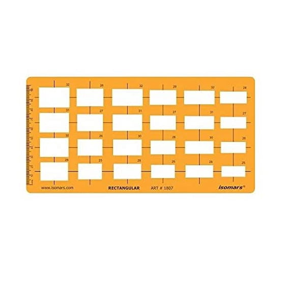 FineArt Rectangular Shapes Designing Template - Yellow