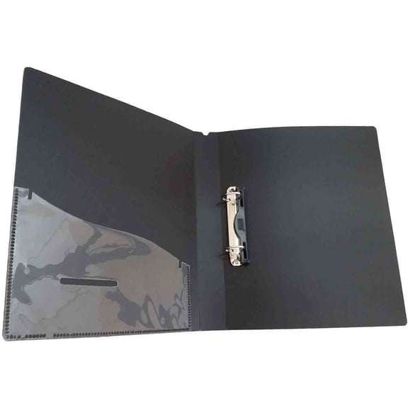 FineArt Ring Binder File for Documents, Projects & Certificates, 2D A4 Size Tough & Durable A4 Size Ring Binder Box Board File, Black, Pack of 2
