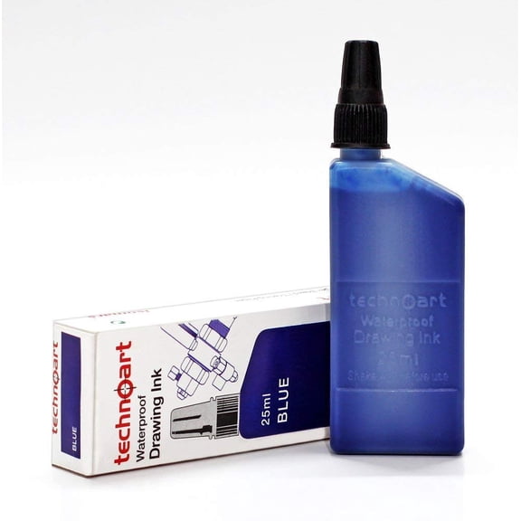 FineArt Technoart Technical Drawing Pen Ink-Blue