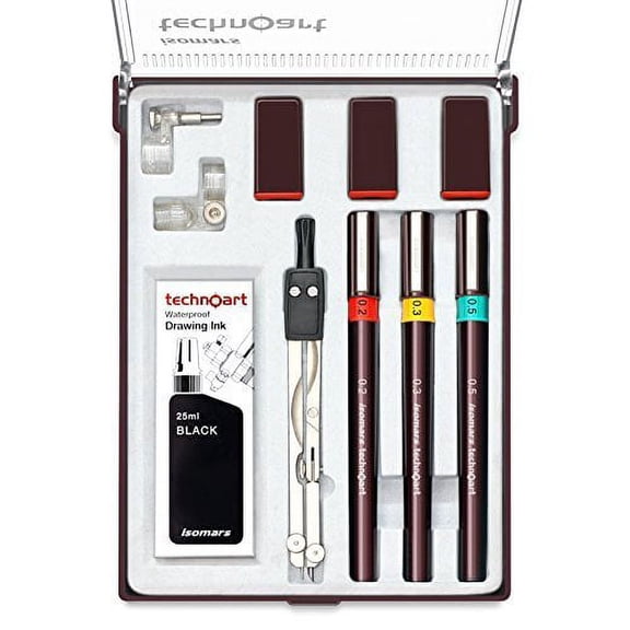 FineArt Technoart Technical Drawing Pens (Set of 3)