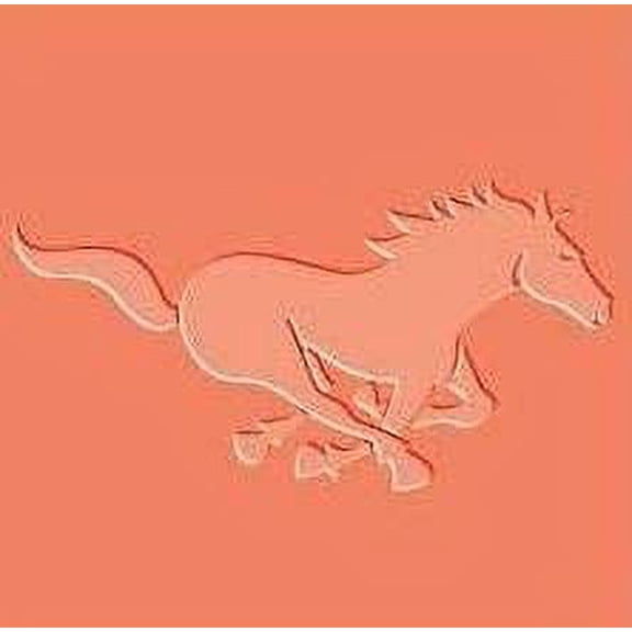 FineArt Texture Stamps Horse Design Polymer Paper, Clay Molding Mat 3.5 cms