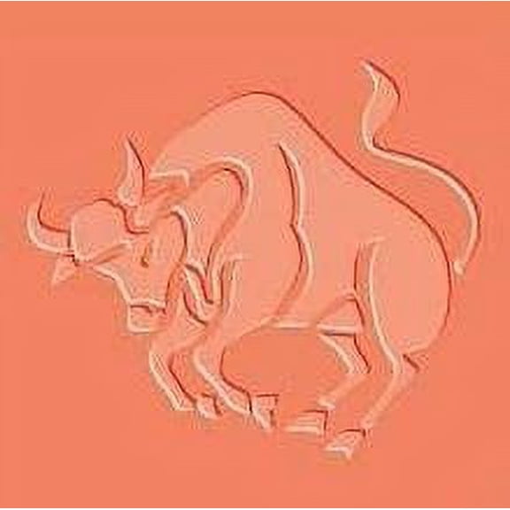 FineArt Texture Stamps Taurus Design Polymer Clay Molding Mat 3.5 cms