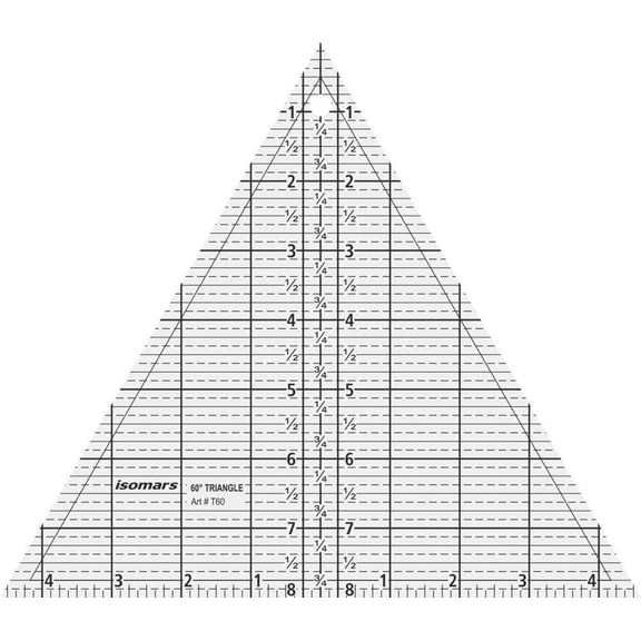 FineArt Plastic Triangle Ruler, 9"