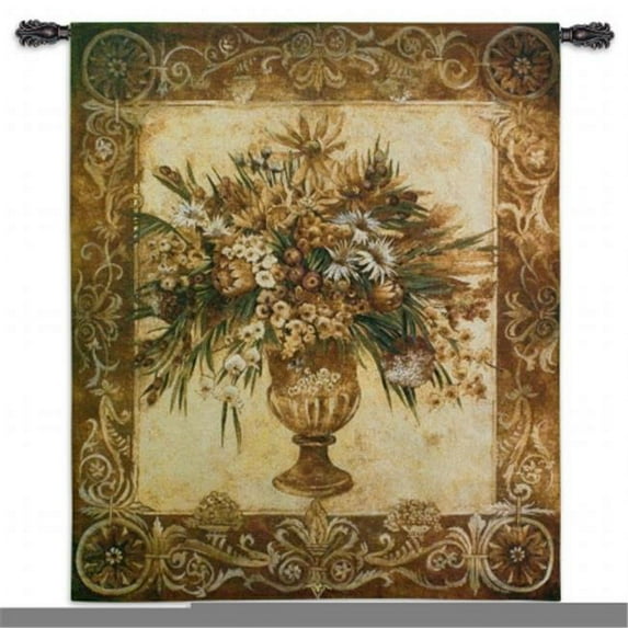 FineArtTapestries 2961-WH Tuscan Urn Sienna Wall Tapestry