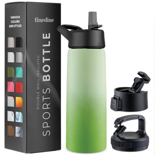 Quechua MH100 Stainless Steel Screw Cap Hiking Water Bottle 20oz