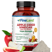 Fineland Vitamins Apple Cider Vinegar with Probiotics, 120 Veg Caps