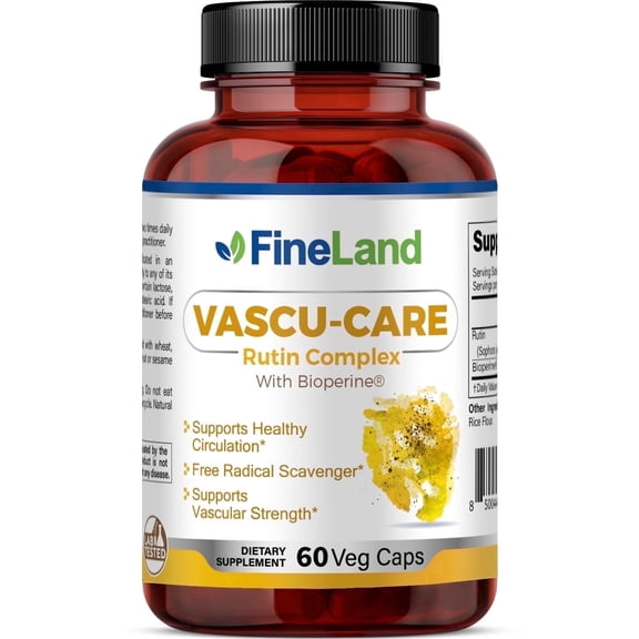 Fineland Vitamins Vascu Care Circulation Support Vascular Integrity 60 Count