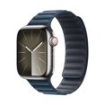 thumbnail image 1 of FineWoven Magnetic Loop for Apple Watch Band Ultra 2 44mm 45mm 49mm 41mm 46mm 42mm 40 Bracelet for iWAtch Series 10 9 8 se 7 6 Strap (Pacific Blue,46mm for series 10), 1 of 7