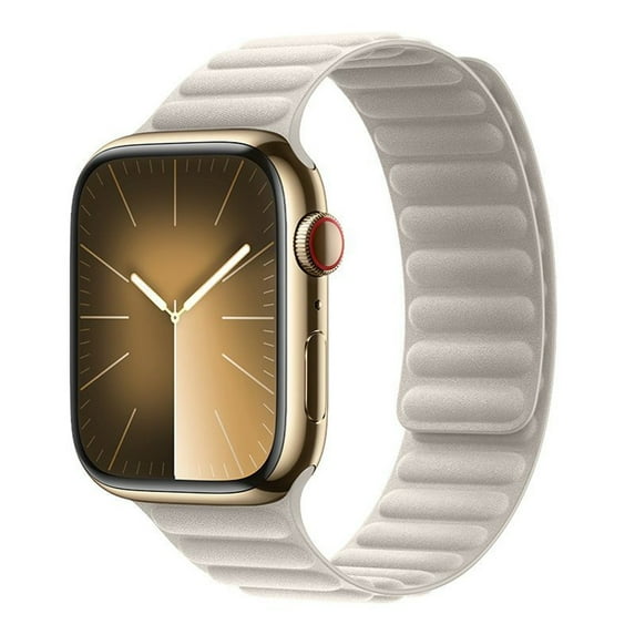 FineWoven Magnetic Loop for Apple Watch Band Ultra 2 44mm 45mm 49mm 41mm 46mm 42mm 40 Bracelet for iWAtch Series 10 9 8 se 7 6 Strap (Starlight,46mm for series 10)