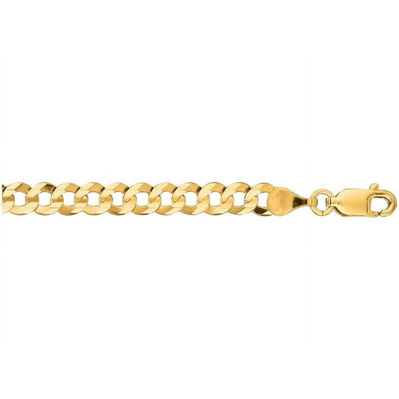 Finejewelers 14 Kt Yellow Gold 20 Inch 4.7mm Bright Cut Comfort Curb Chain With Lobster Clasp