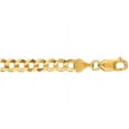 thumbnail image 1 of Finejewelers 14 Kt Yellow Gold 20 Inch 5.7mm Bright Cut Comfort Curb Chain With Lobster Clasp, 1 of 5