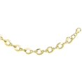thumbnail image 1 of Finejewelers 14 Kt Yellow Gold 7.5 Inch 8-6mm Alternate Twist Ed Open Ovalbright Cut Infinity Link Fancy Bra Celet, 1 of 4