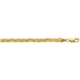 thumbnail image 1 of Finejewelers 14 Kt Yellow Gold 7 Inch 3.5mm Bright Cut Braided Fox Bracelet Chain With Lobster Clasp, 1 of 4