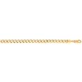 thumbnail image 1 of Finejewelers 14 Kt Yellow Gold 8.50 Inch 4.4mm Bright Cut Miami Cuban Link Bracelet Chain With Lobster Cla Sp, 1 of 4