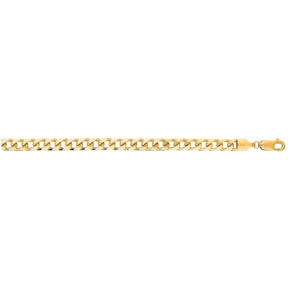 Finejewelers 14 Kt Yellow Gold 8.50 Inch 4.4mm Bright Cut Miami Cuban Link Bracelet Chain With Lobster Cla Sp