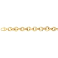 thumbnail image 1 of Finejewelers 14 Kt Yellow Gold 8 Inch 11.8mm Alternate Ovalro Und Double Link Fancy Bracelet Lobster Clasp, 1 of 4