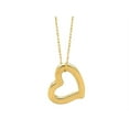 thumbnail image 1 of Finejewelers 14K Yellow Gold Open Floating Heart Pendant Necklace on a 18 Inch Chain, 1 of 5