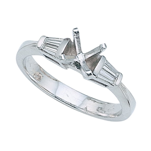 Finejewelers Baguette Diamonds Engagement Ring
