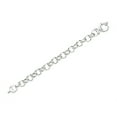 thumbnail image 1 of Finejewelers Rhodium Plated 8.25 Inch Round Link Bracelet with Spring Ring Clasp, 1 of 5