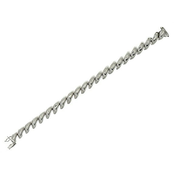 Finejewelers Sterling Silver 25 Grams 7.25 Polish 9.5mm San Marco Collection Ladies Bracelet