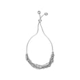 thumbnail image 1 of Finejewelers Sterling Silver 9.25 Inch Multi Strand Bead Curb Link Friendship Adjustable Bracelet Draw String Clasp, 1 of 5