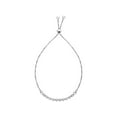 thumbnail image 1 of Finejewelers Sterling Silver 9.25 Inch Rhodium Finish Adjustable Friendship Bracelet Draw String Clasp, 1 of 5