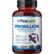 PROBILLION 50 Billion CFU Vegan Capsules for Adults - Digestive System Support