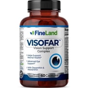Fineland Vitamins VISOFAR Vision Support Complex with Zeaxanthin Astaxanthin, Advanced Eye Support, 60 Capsules