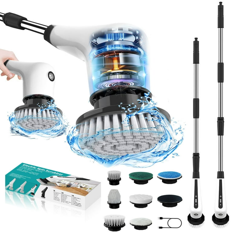 VEWIOR Electric Spin Scrubber, Cordless Cleaning Brush with