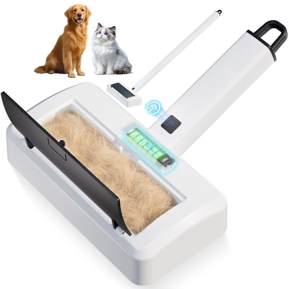 Finelien Electric Pet Hair Remover and Reusable Cat and Dog Hair Remover for Furniture, Couch, Carpet and Bedding Multi-Surface Fur Removal Tool