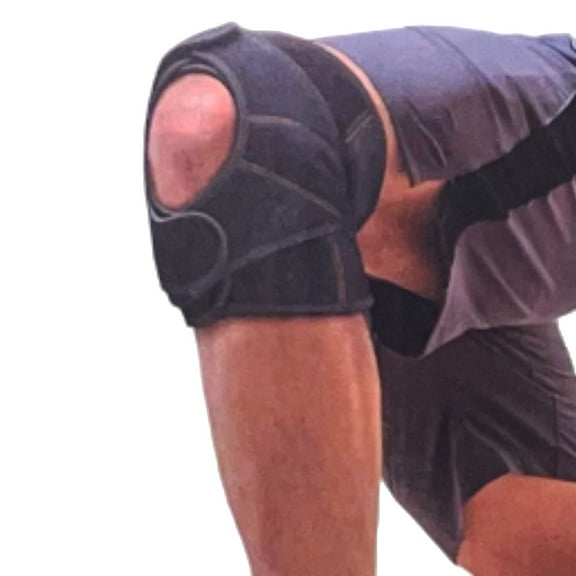 Finelife Compression Open Patella Knee Support- Unisex- Extra Large Black