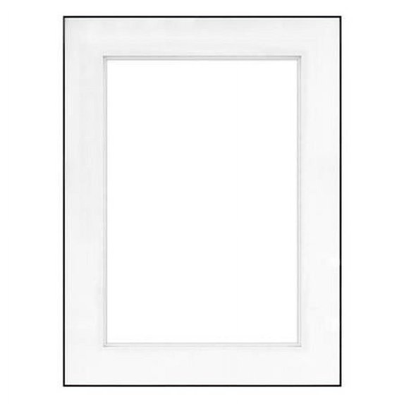Fineline, 16x20" Aluminum Frame with a Thin Face, Shadow Matted for a 8x12" Photograph - Black