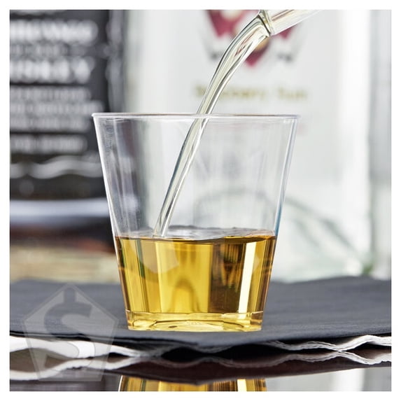 Fineline Quenchers 402-CL 2 oz. Plastic Shot Cup - 2,500/Case