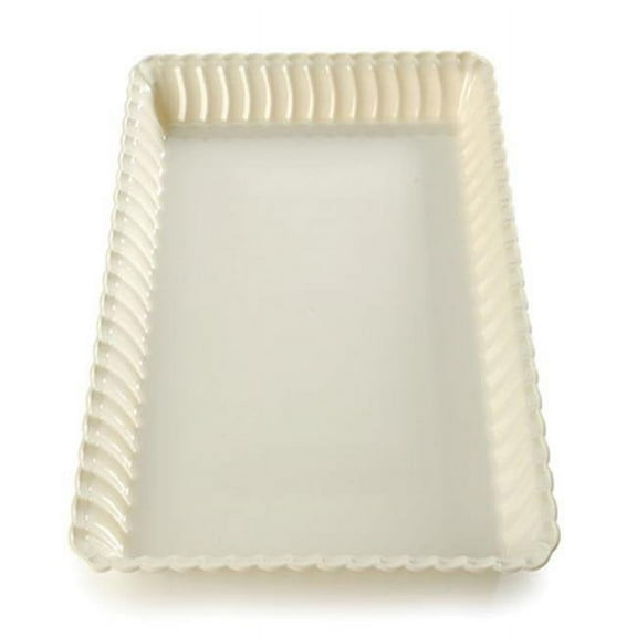 Fineline Settings 294-WH Flairware 9 in. x 13 in. White Serving Tray - Bulk