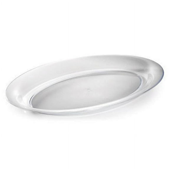 Fineline Settings 3511D-CL Clear 128 Oz. Oval Serving Bowl