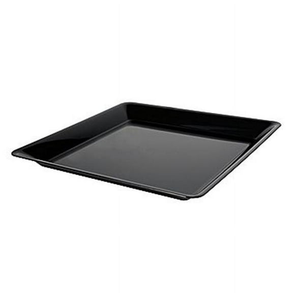 Fineline Settings 3541-BK Black 14'' x 14'' Square Tray