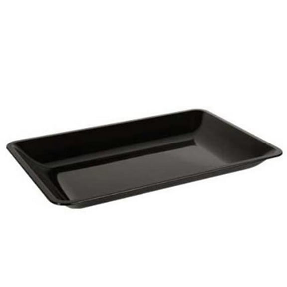 Fineline Settings 3580-BK Black Small Rectangle Tray
