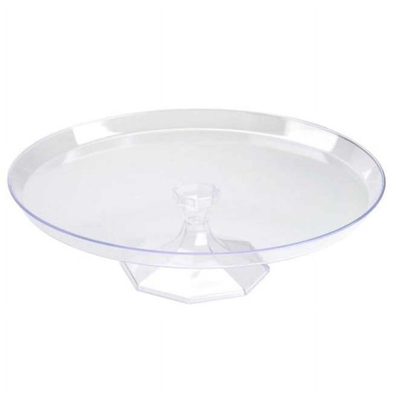 Clear 13.75" Premium Plastic Cake Stand