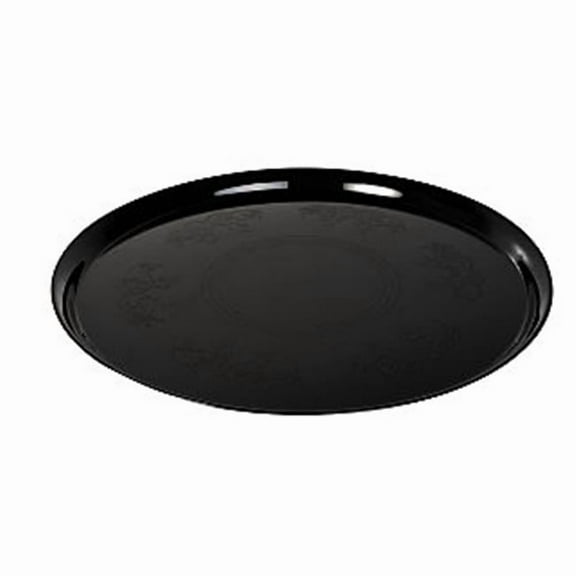 Fineline Settings 7601-BK Black Supreme 16'' Round Tray