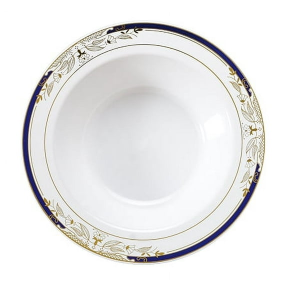 Fineline Settings Signature Blu 4912- 12OZ Bowl (120 Disposable Bowls)