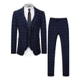 thumbnail image 1 of i·FineLong Men's Plaid Three - Piece Suit, Suitable for Business and Travel, 1 of 7