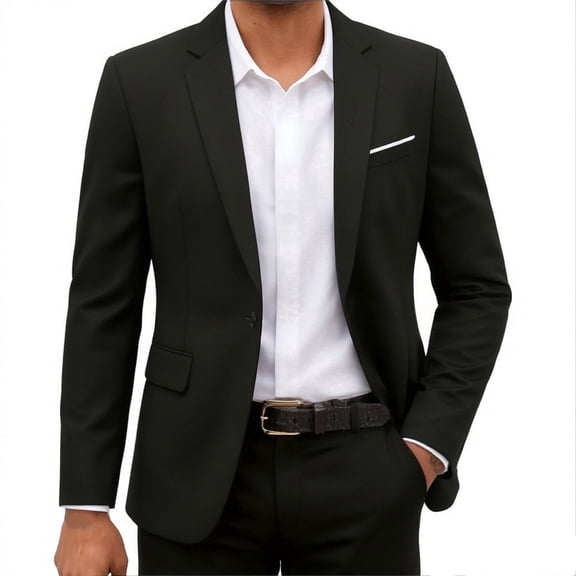 i·FineLong Slim-Fit Two-Piece Suit for Men: Versatile Jacket & Pants for Business Meetings, Weddings & Parties