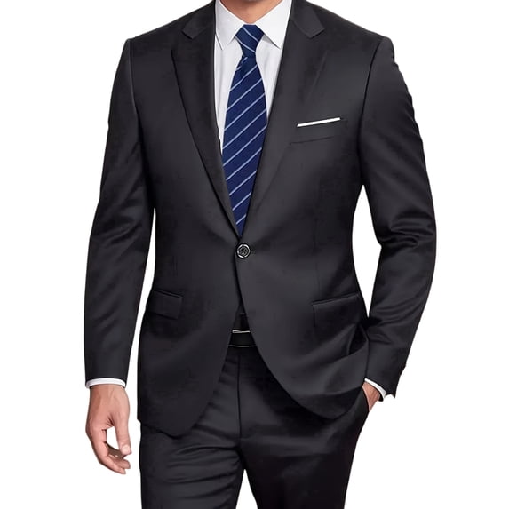 i·FineLong Slim-Fit Two-Piece Suit for Men: Versatile Jacket & Pants for Business Meetings, Weddings & Parties
