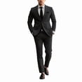 thumbnail image 1 of Finelong men's slim-fit double-button suit set, two-piece, suitable for business, office, wedding and casual occasions., 1 of 7