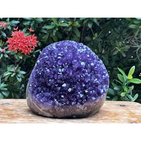 Finely Polished Uruguayan Deep Purple Amethyst Cluster With Cut Base, Standing Amethyst Geode, Raw Amethyst, Amethyst Cathedral, Amethyst Druze (11-12 lb)