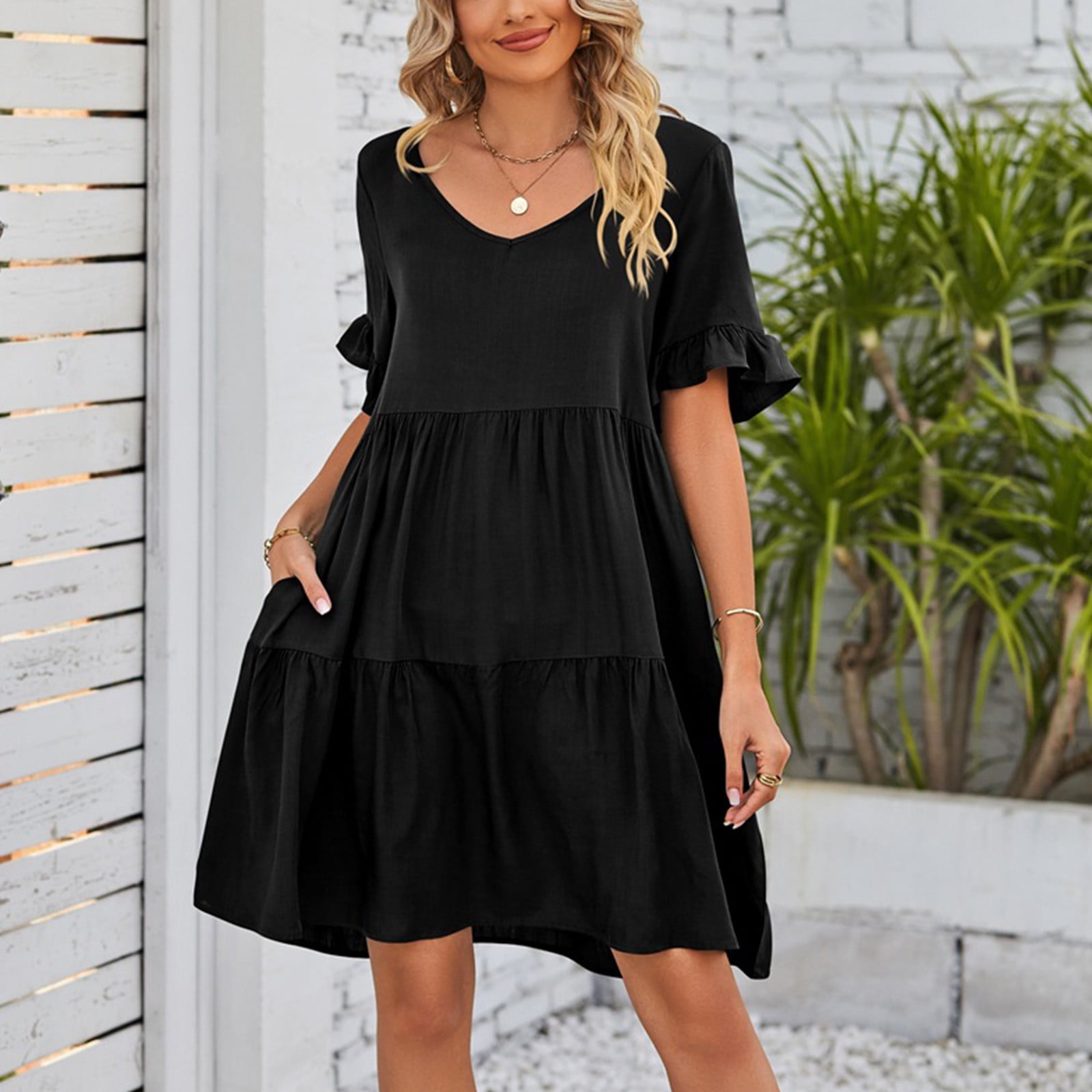 simple black dress for funeral