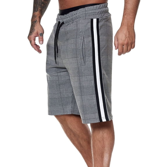 Finelylove Cargo Shorts For Men Shorts Casual Slim Straight Solid Jogging White M